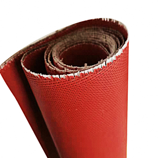 0.8mm Chemical Corrosion Resistant Red Silicone Coated Fiberglass Cloth Fabric
